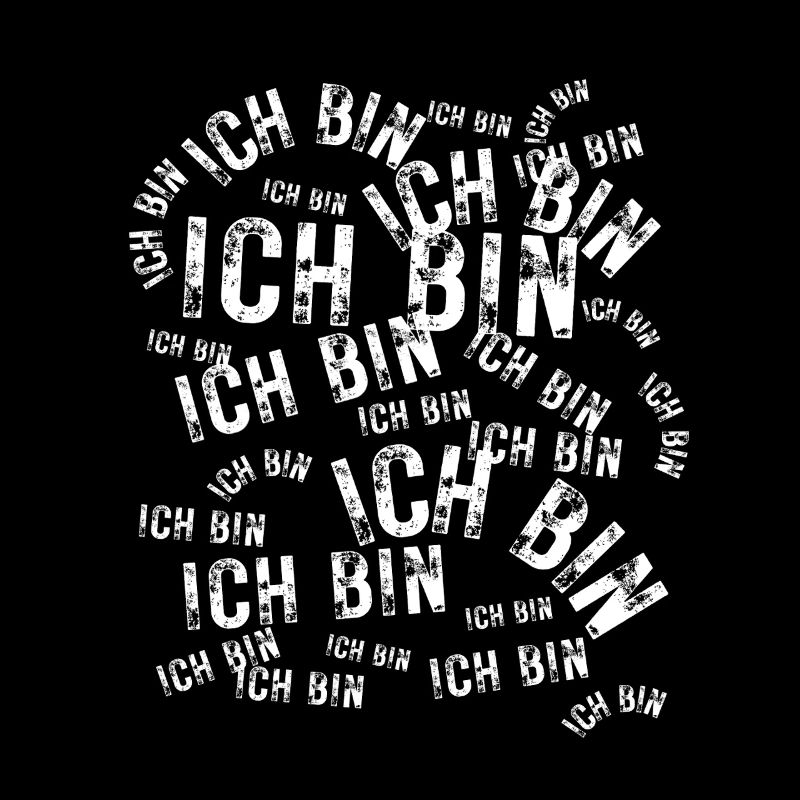 Ich Bin Typo Kreis Muster