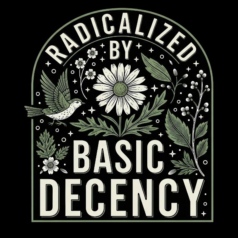 Radicalisé par une chemise de déclaration de décence basique