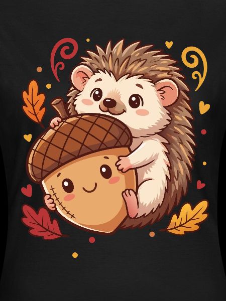 Igel mit Eichel Herbst