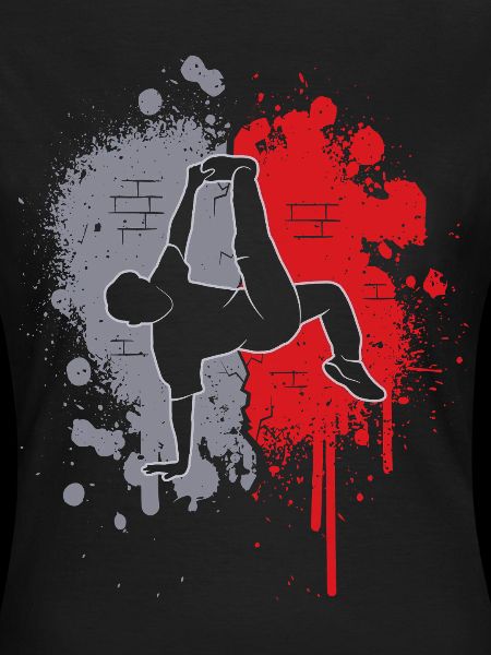 Breakdancing Breakdancer Farbklecks Breakdance