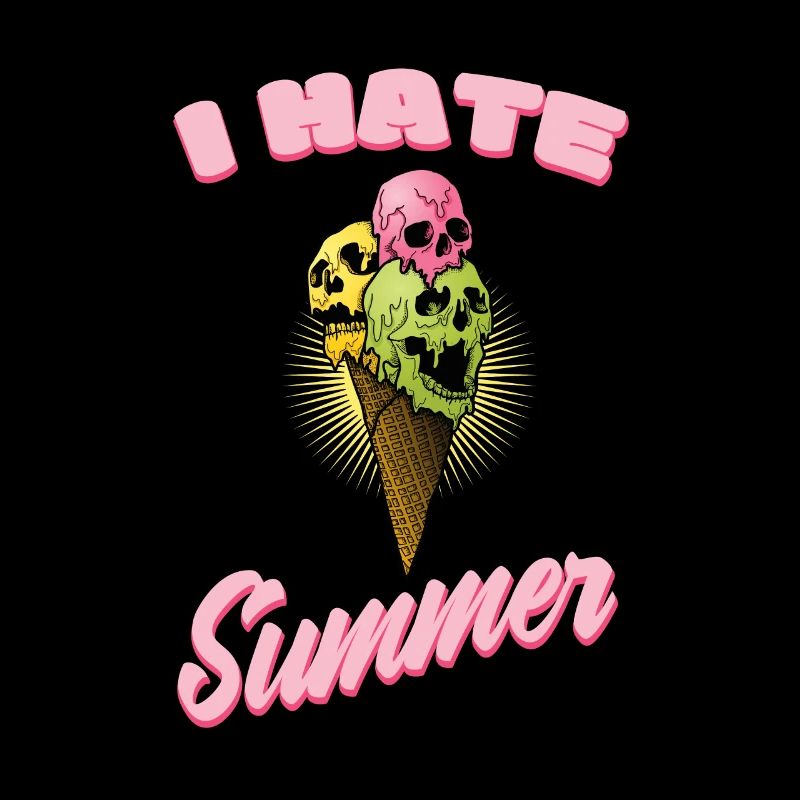 Ich hasse Sommer Eis Totenkopf