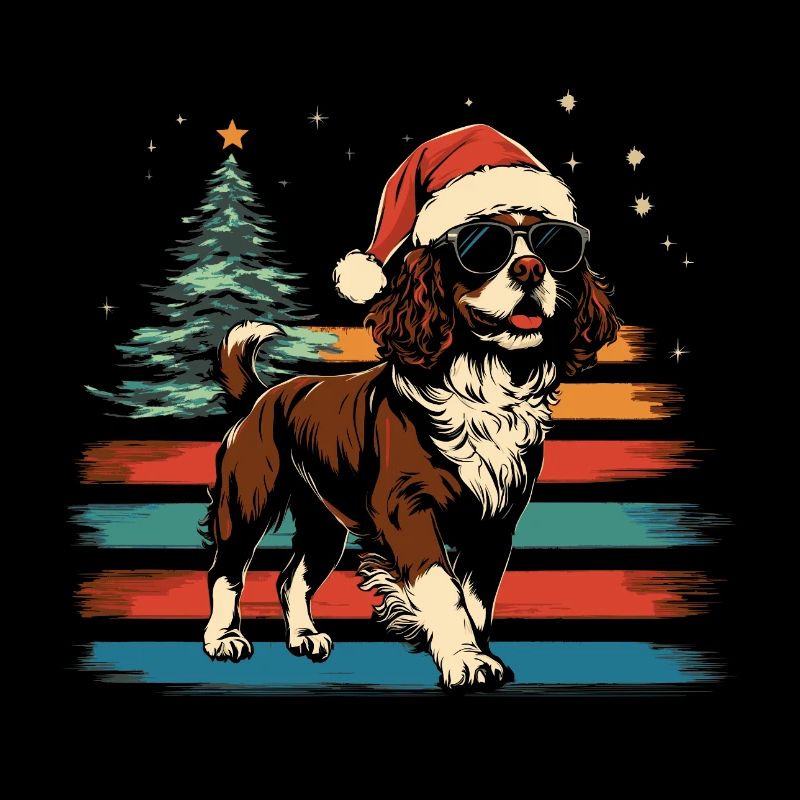 Chapeau de Noël Cavalier King Charles Spaniel