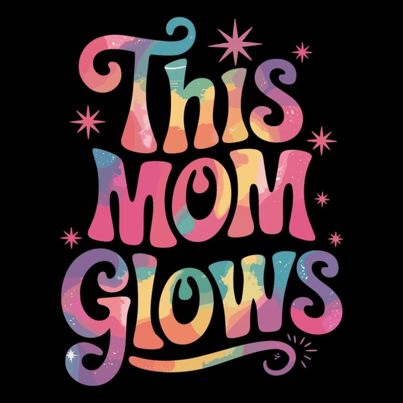 Proud mom with glow effect