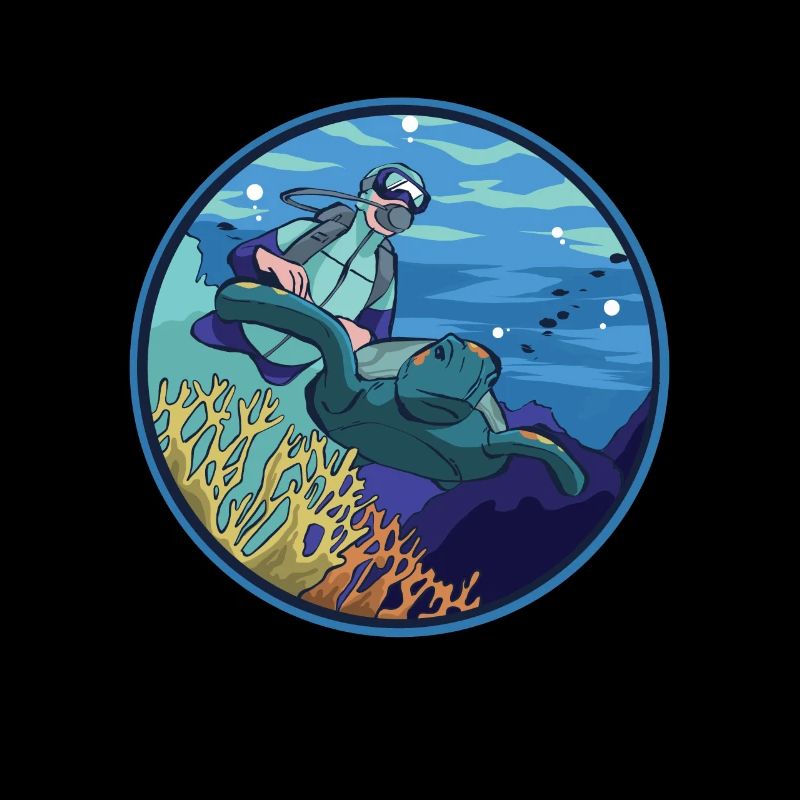 Turtle reef diver