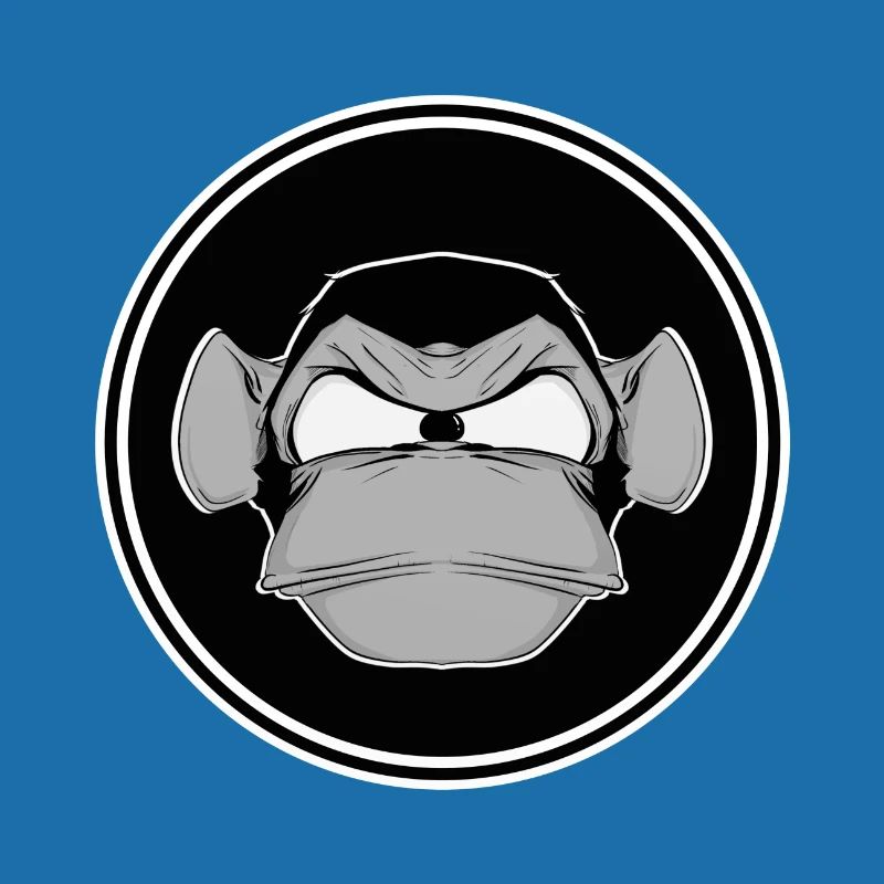 Schimpanse Affe lustig Comic Comicstyle Gaming
