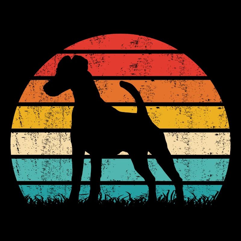 Smooth Fox Terrier Foxterrier Vintage Retro
