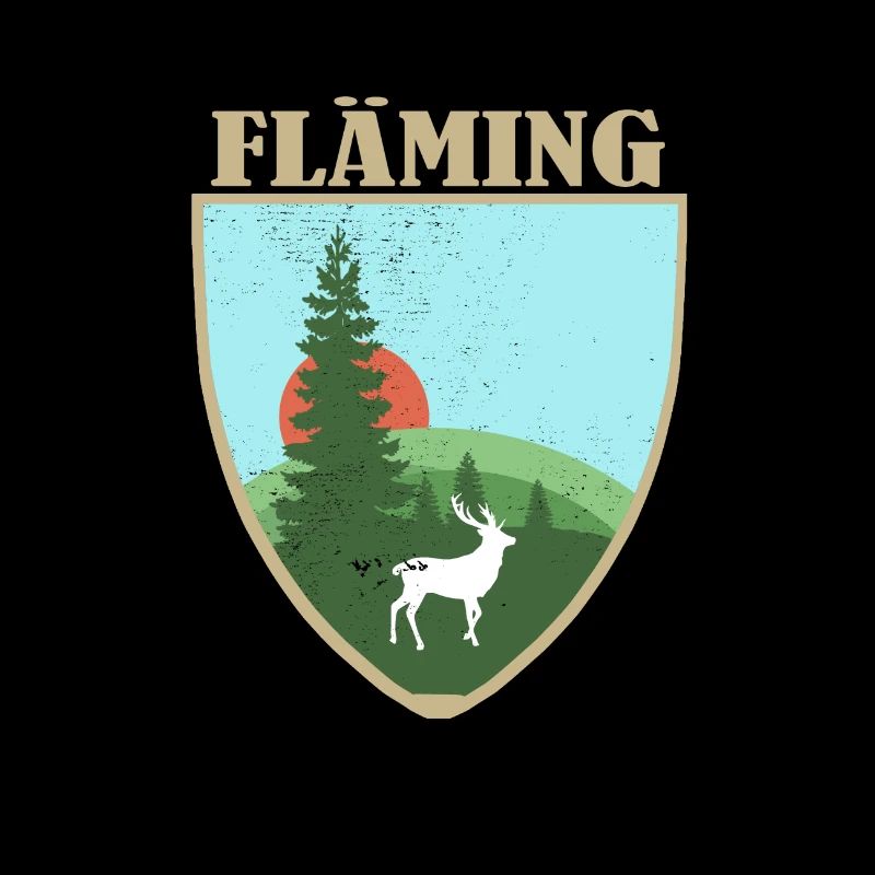 Fläming mit Hirsch