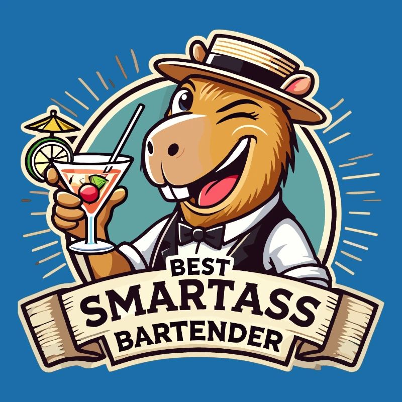 Bartender Bartender Capybara Capy Gift