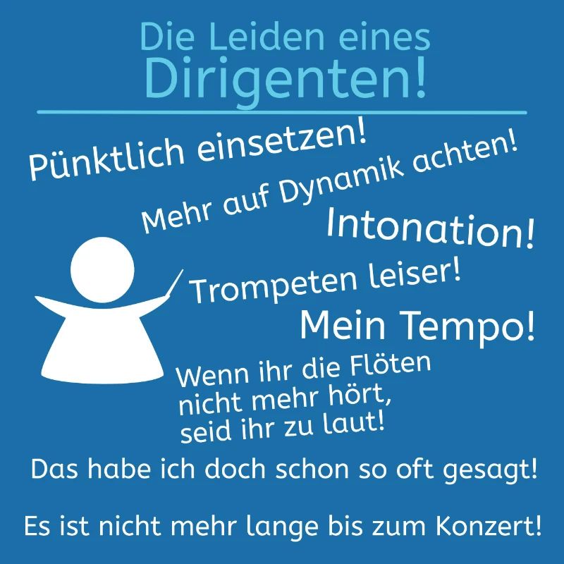 Leiden eines Dirigenten