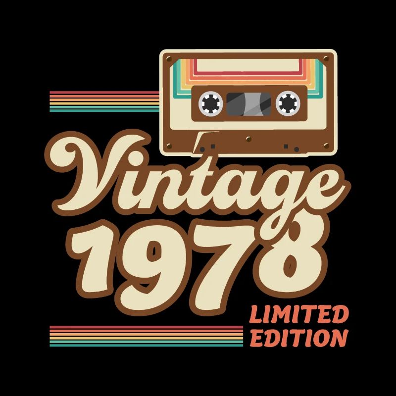 Né 1978 Année de construction Idée cadeau vintage rétro
