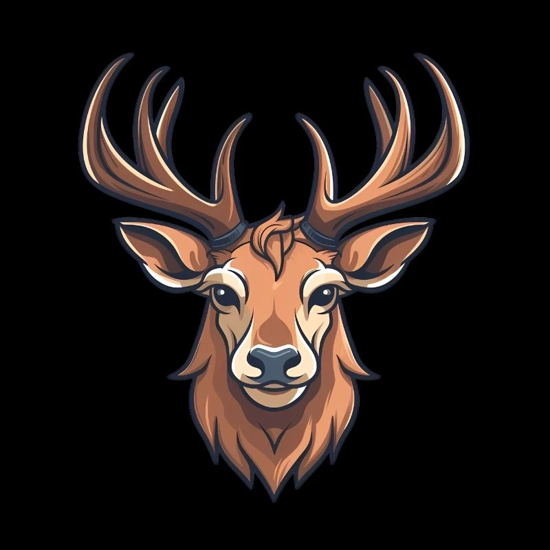 Cerf, tête de cerf