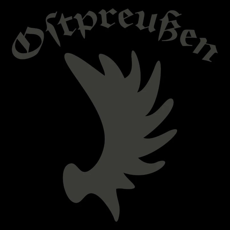 Alte Heimat Ostpreussen Elchschaufel Symbol 1