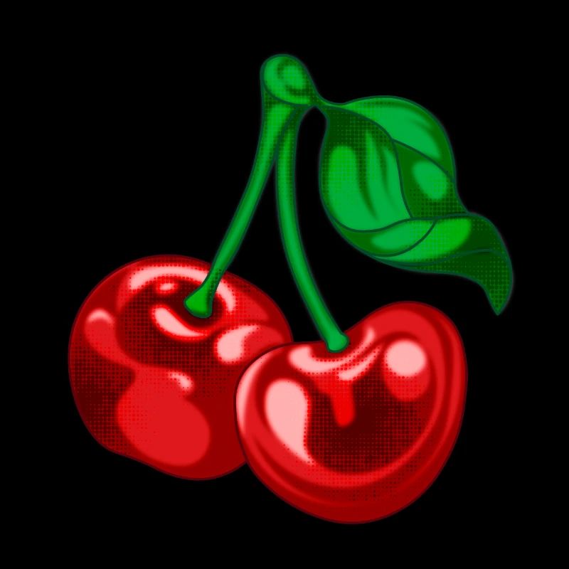 Cerises dans poche poitrine poche