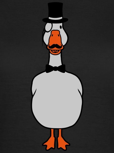 Sir Monokel Brille Gans