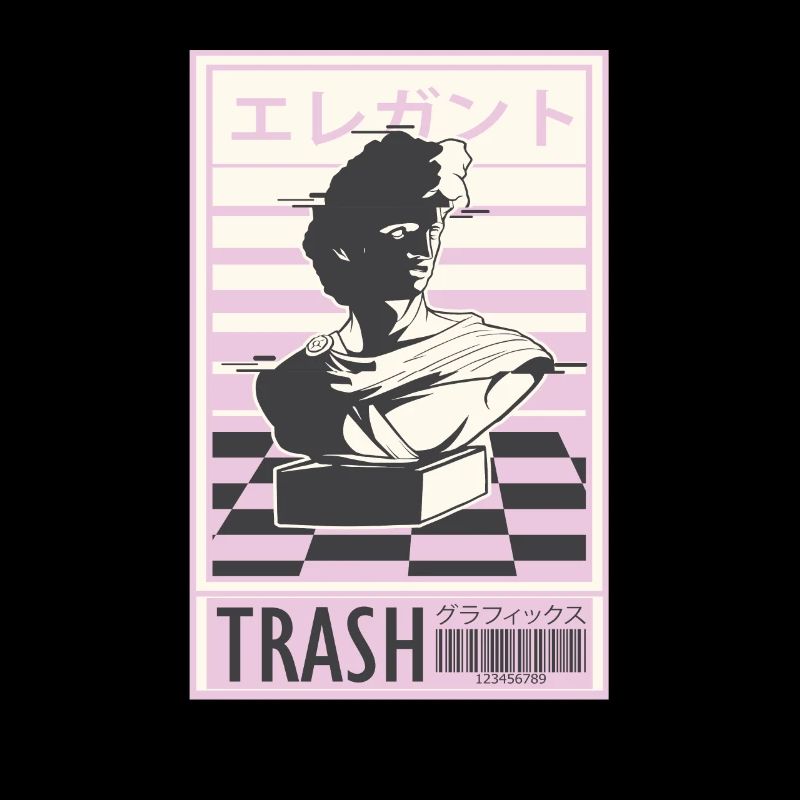 Vaporwave TShirt Michelangelo Trash