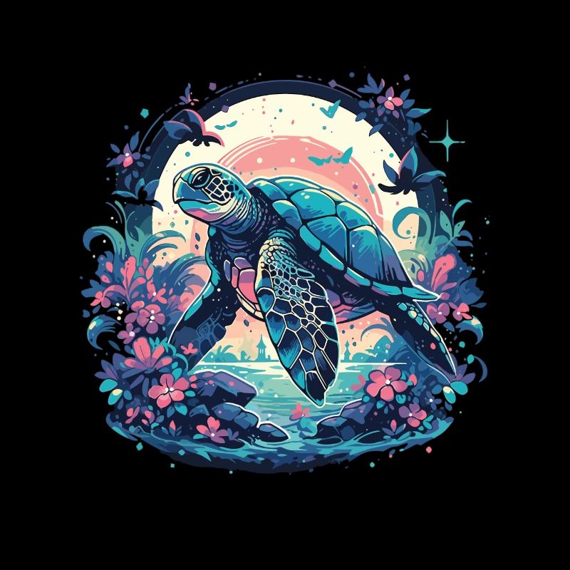 Tortue de mer céleste – Aquatique