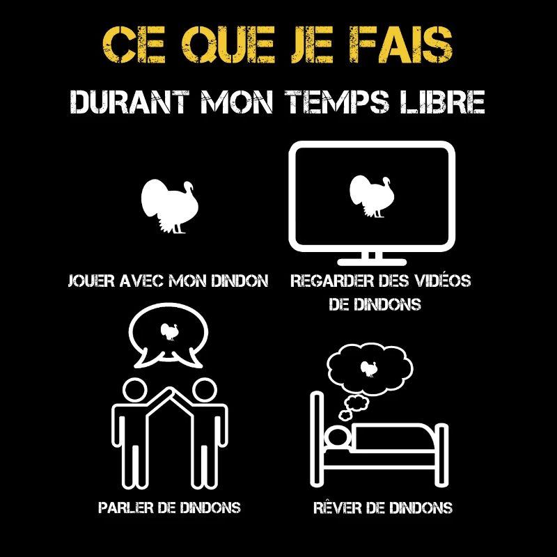 cadeaux temps libre dindon