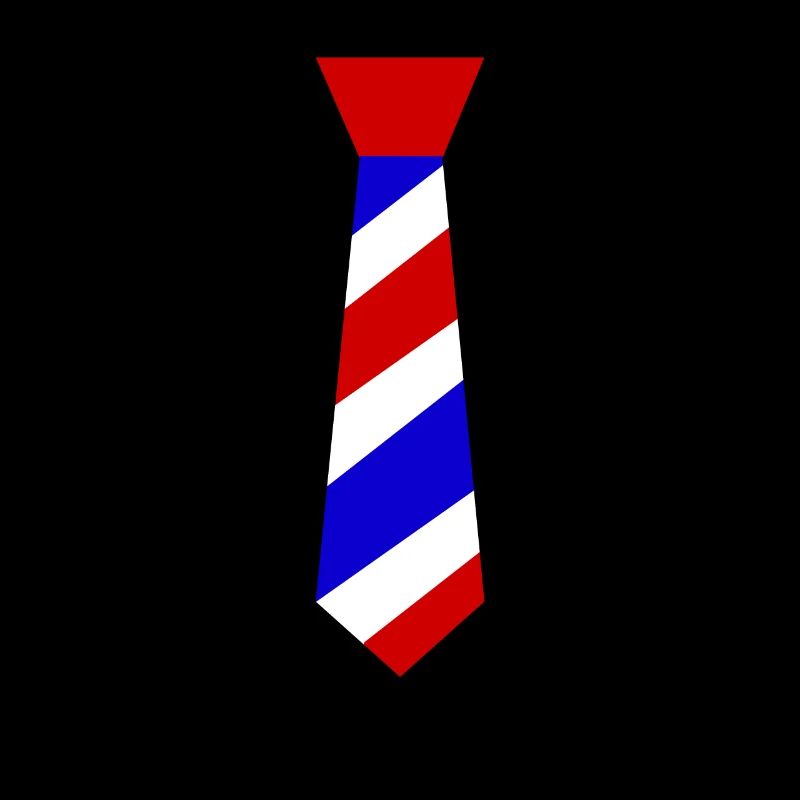 Barber pole tie