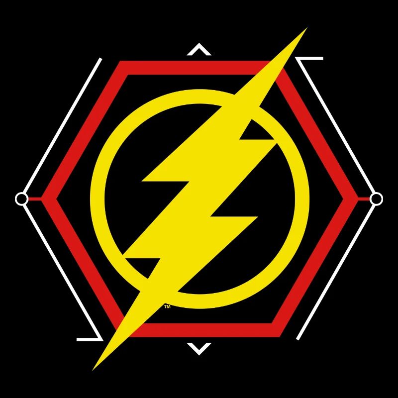 The Flash Éclair Jaune Symbole