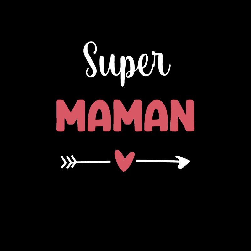 super maman coeur cadeau mère