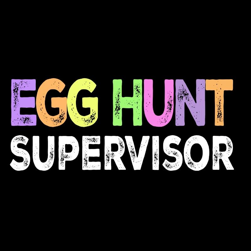 Superviseur de la chasse aux œufs, joyeuses Pâques, œuf de Pâques