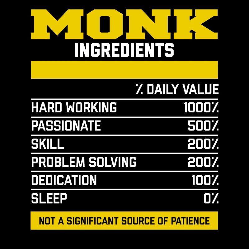 Nice Monk Ingredients T-Shirt
