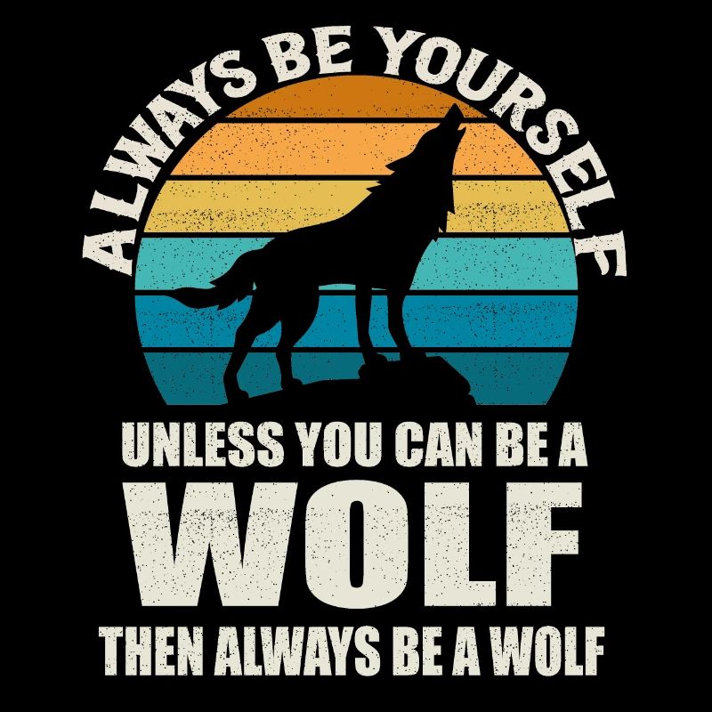 Toujours être toi-même Wolf Sunset