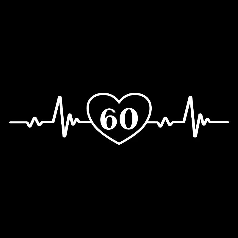 60. Geburtstag Herz 60
