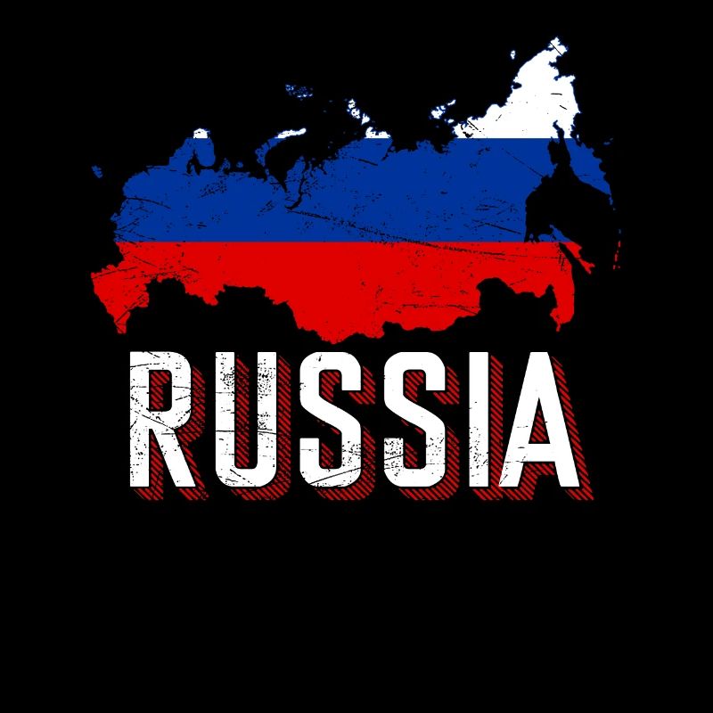 Russie Drapeau carte