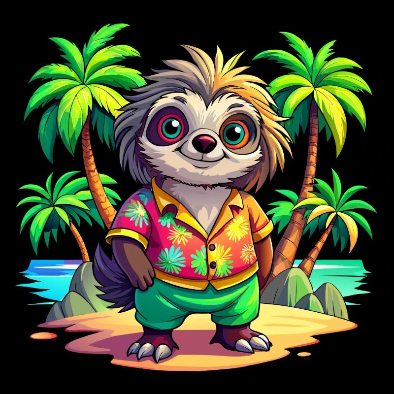 Cute holiday sloth