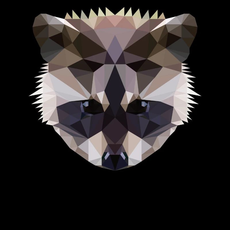 Polygon Waschbaer Racoon