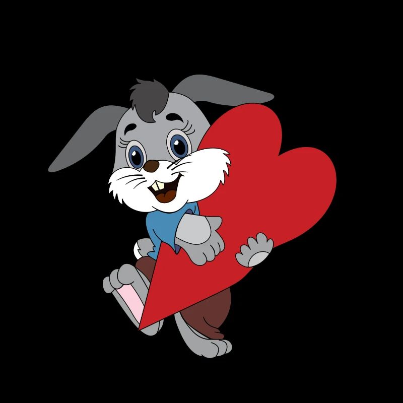Hase mit großem Herz