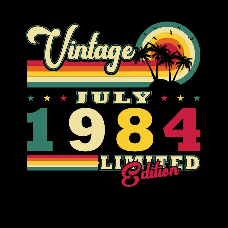 Vintage Juli 1984 Geburtstagsgeschenk Juli 1984