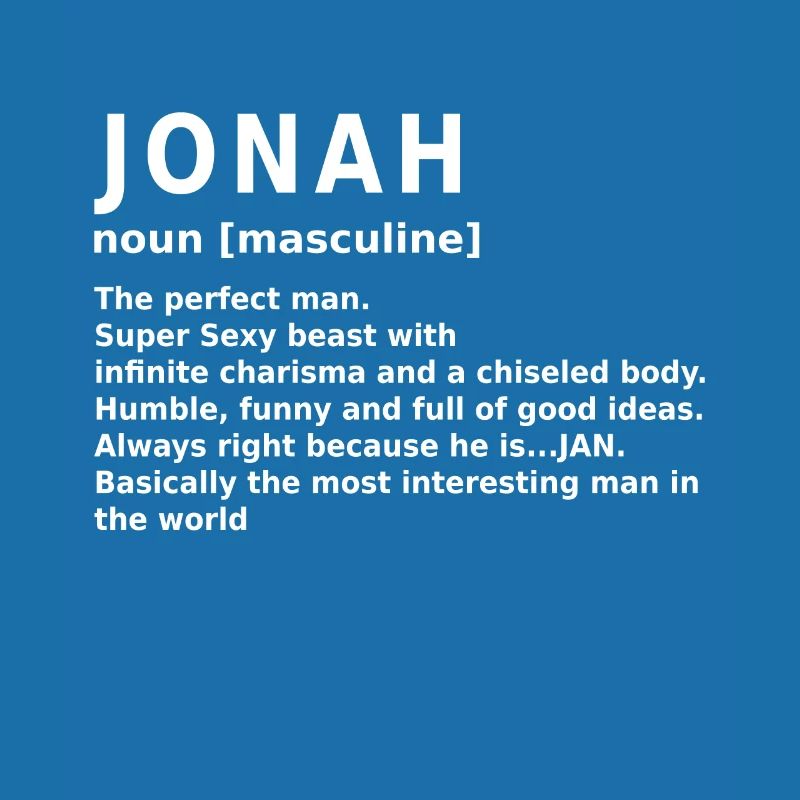 Jonah Name Saying Gift First Name Jonah