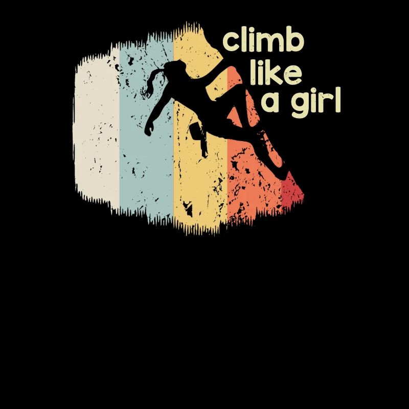 Girls climb better Klettern Geschenkidee Shirt