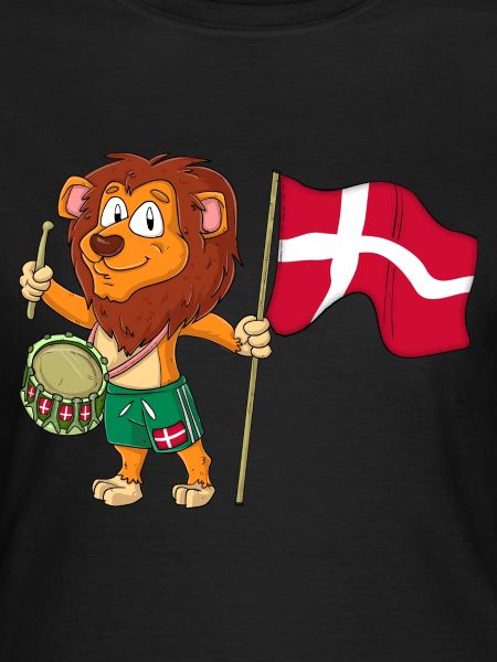 Løve med det danske flag