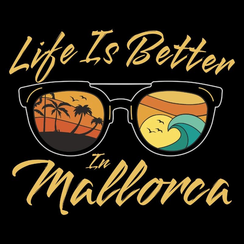 Retro Mallorca Espagne Vacances Palma De Mallorca