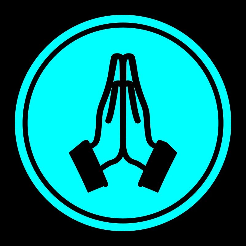 Praying hands circle