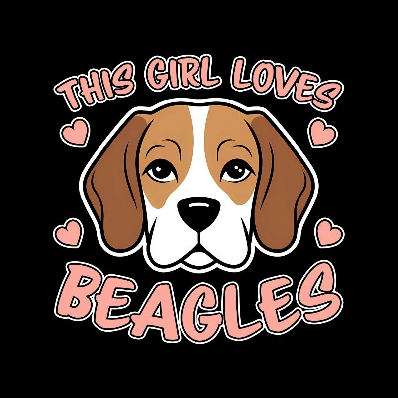 Beagle Mädchen Hunde Lustiges Beagle Geschenk