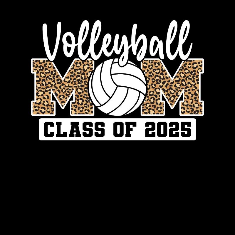 Volleyball Mama Abschlussfeier Gepard Leopard Klasse