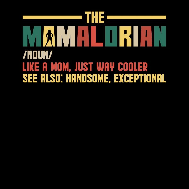 Mamalorian Mama Mutter Retro