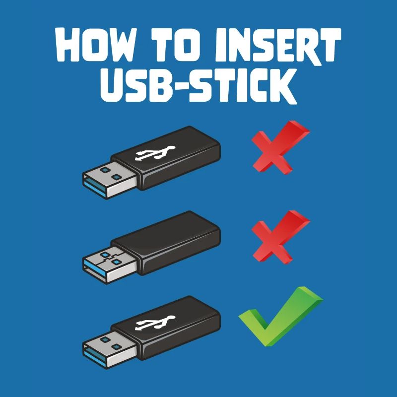 How To Insert USB Stick Funny Programmer Meme
