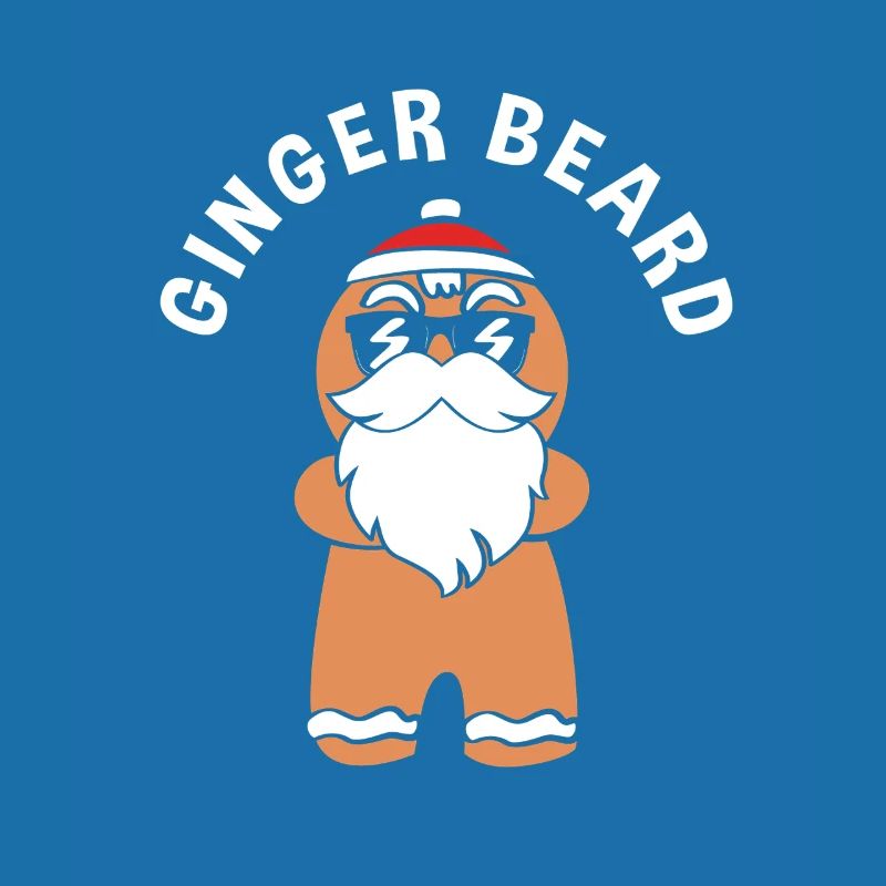 Gingerbread Christmas Gingerbread Man Bearded Beard