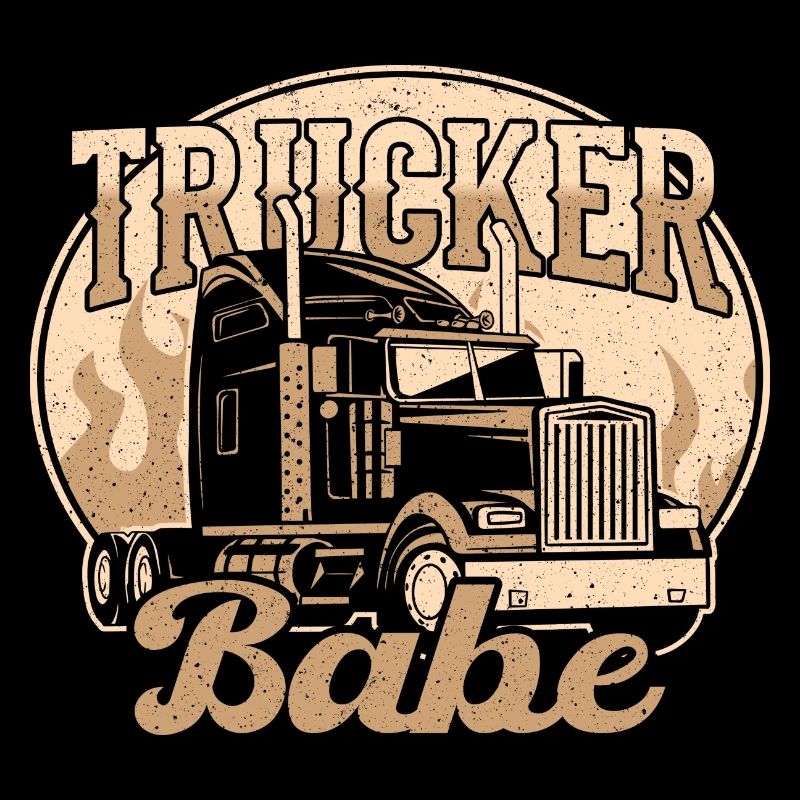 Trucker Babe - Truck driver and trucker gift