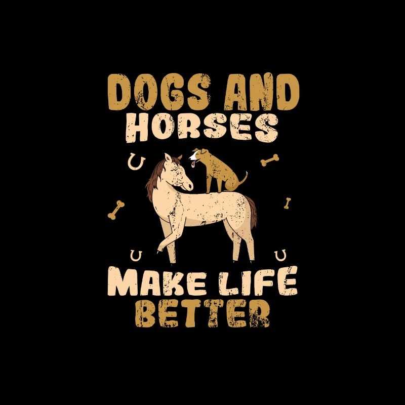 Hunde Pferde Reiten Kinder Spruch Geschenk