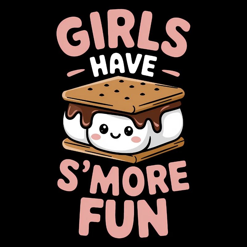 S´More Spruch Marshmallow Camping S´More Geschenk