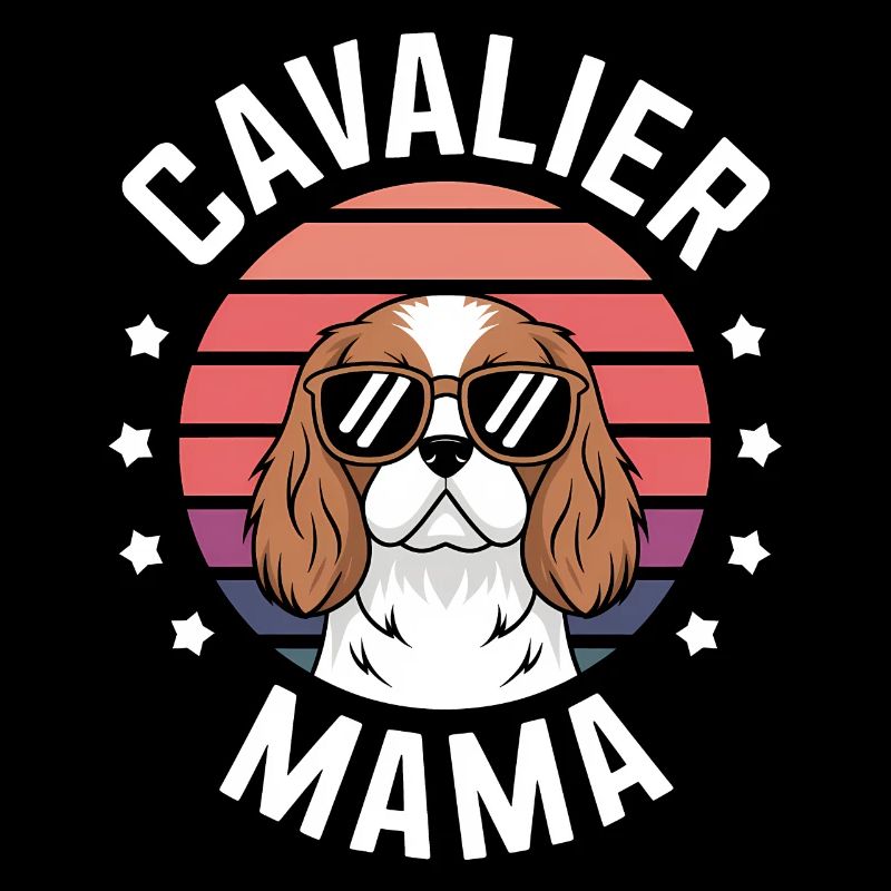 Cavalier King Charles Spaniel Disant Maman Cadeau