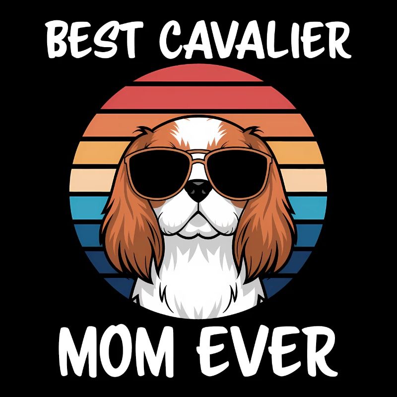 Cavalier King Charles Spaniel Disant Maman Cadeau
