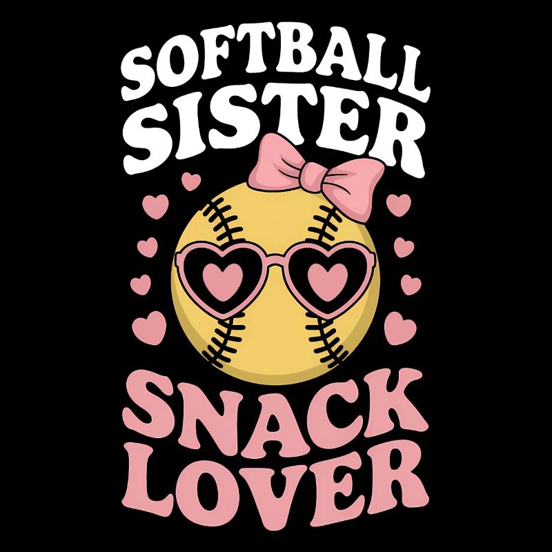 Softball Spruch Schwester Lustig Softball Geschenk