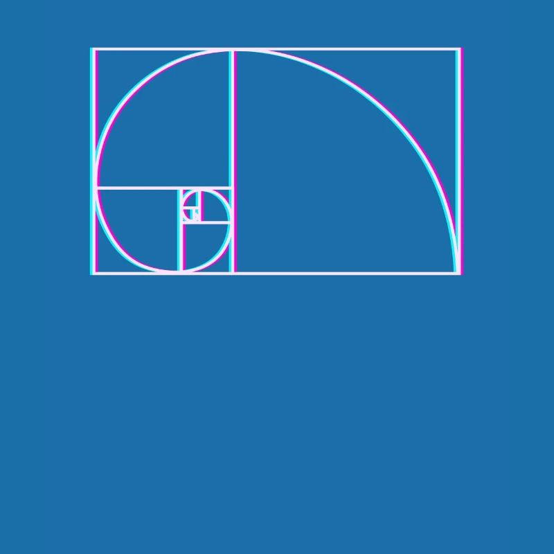 Fibonacci Spirale Glitch